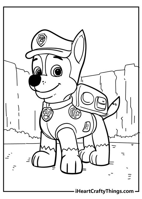 free paw patrol color pages|paw library coloring.